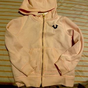 Light pink True Religion hoodie